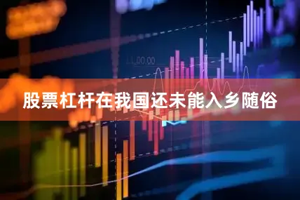 股票杠杆在我国还未能入乡随俗