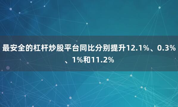 最安全的杠杆炒股平台同比分别提升12.1%、0.3%、1%和11.2%
